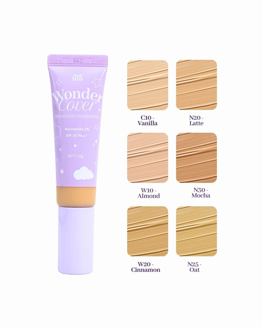 Just Miss Wonder Cover Weightless Foundation 25 GR SPF 35 PA++