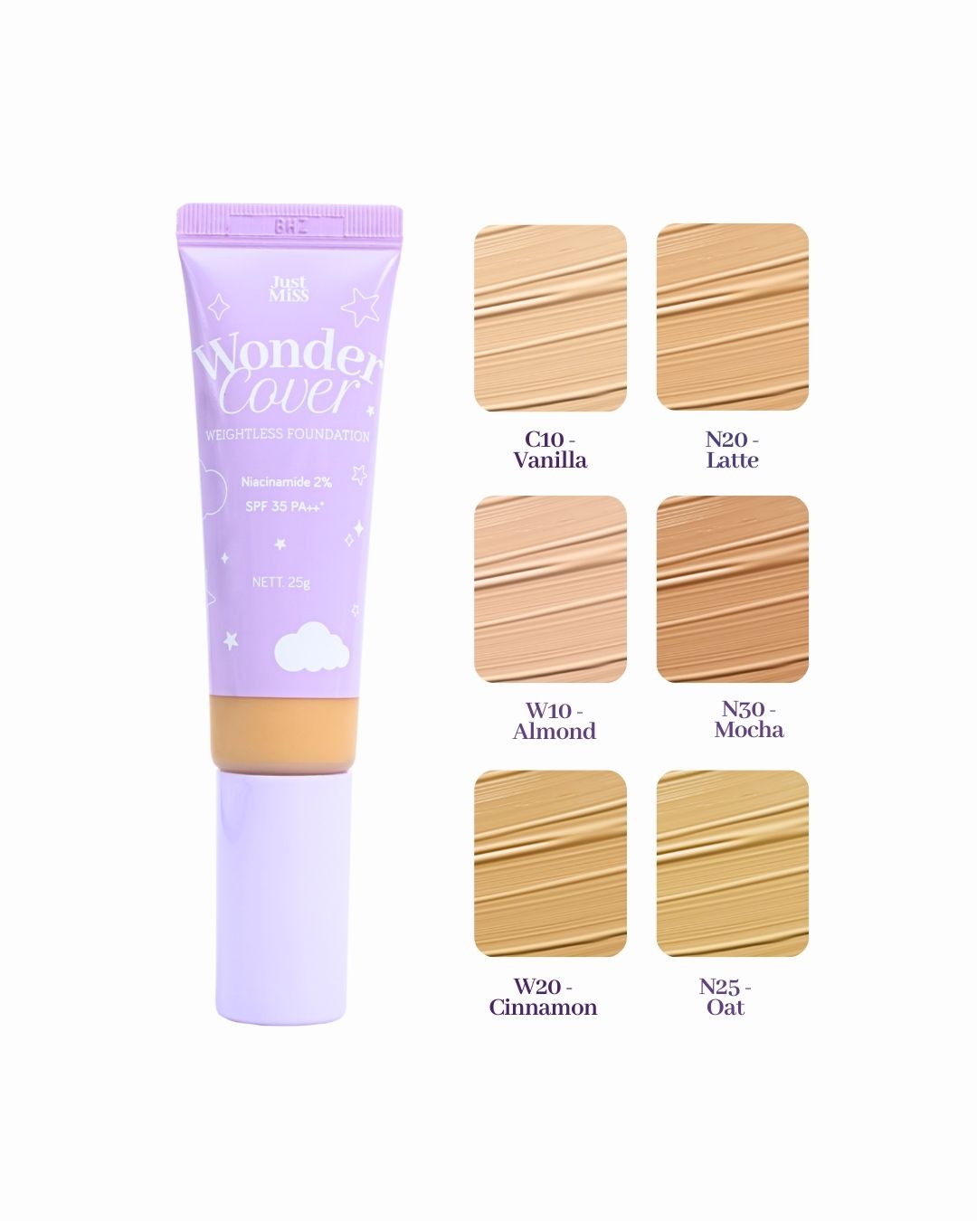 Just Miss Wonder Cover Weightless Foundation 25 GR SPF 35 PA++