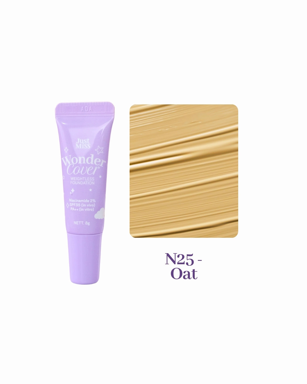 Just Miss Wonder Cover Weightless Foundation Size Mini 8gr SPF 35 PA++